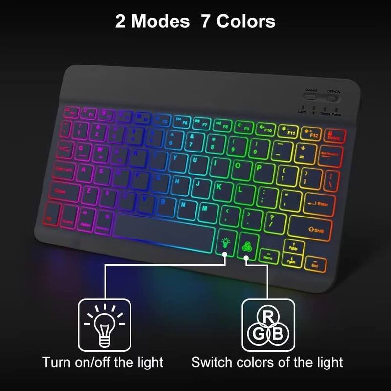 2 Modes 7 Colors

Turn on/off the light

Switch colors of the light