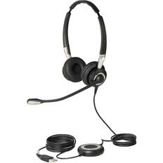 Front. Jabra - Jabra BIZ 2400 II QD Headset - Stereo - Quick Disconnect - Wired - Over-the-head - Binaural - Supra-aural - Noise - Red.