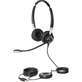 Jabra - BIZ 2400 II QD Headset - Stereo - Quick Disconnect - Wired - Over-the-head - Binaural - Supra-aural - Noise - Red