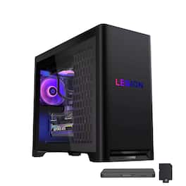 Lenovo - Legion T5 Desktop,Intel Ultra 7 265F,NVIDIA GeForce RTX 5060 Ti,64GB DDR5,4TB SSD+1TB Dock Set,Win 11 Pro - Black