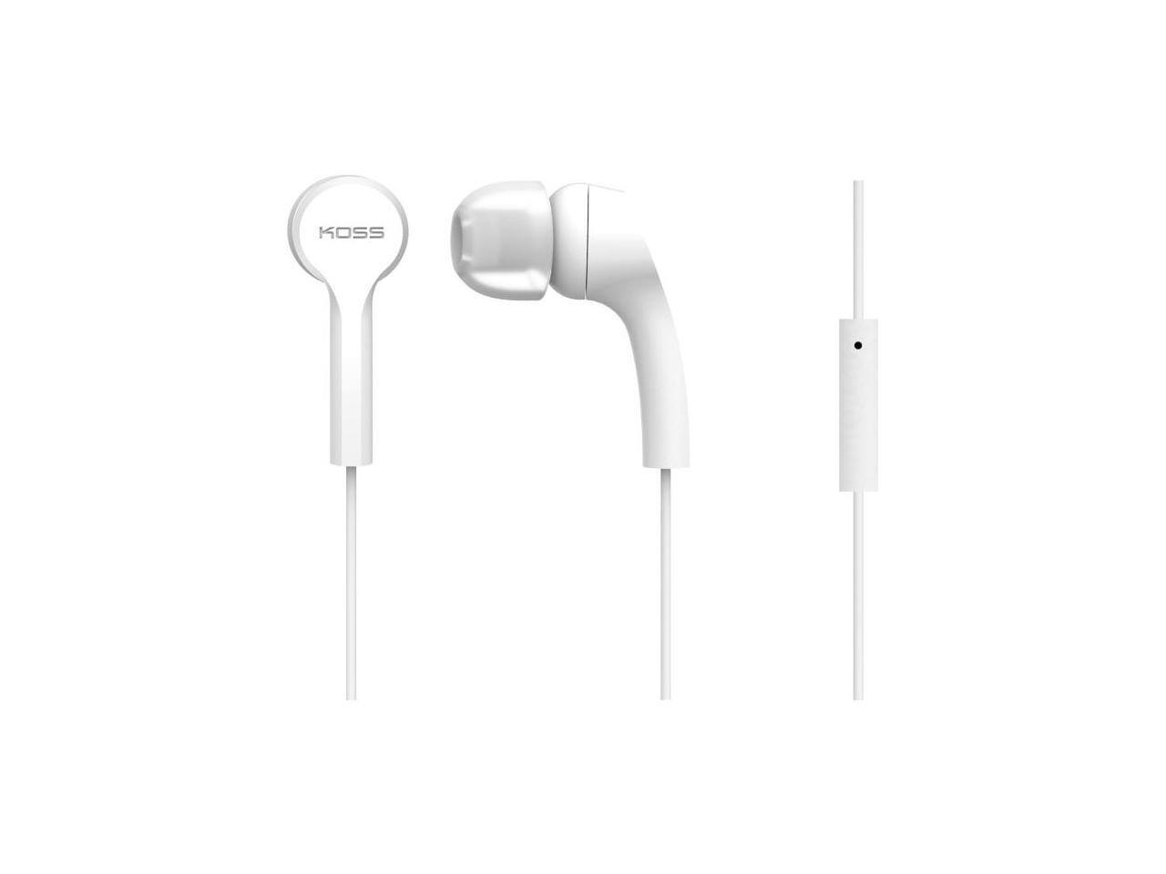 Alt View 4. Koss - KOSS White 189585 Binaural In Ear Bud with Mic White.