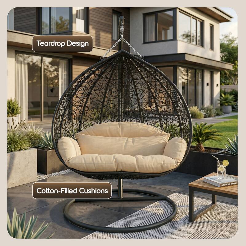 Teardrop Design  
Cotton-Filled Cushions
