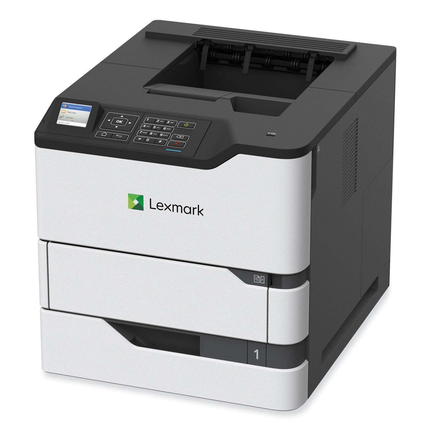 Alt View 1. Lexmark - Lexmark MS820 MS823n Desktop Laser Printer - Monochrome - 65 ppm Mono - 1200 x 1200 dpi Print - 650 Sheets Input - Unknown.