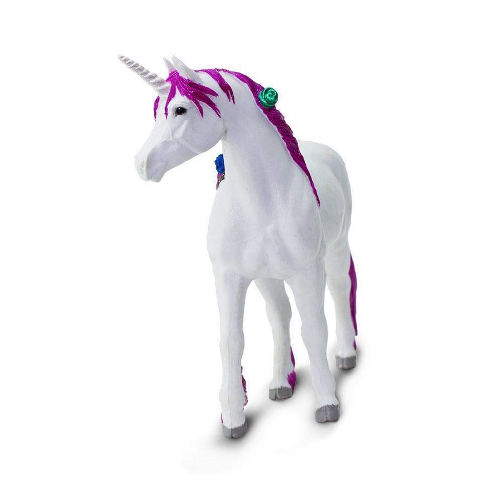 Back. Safari Ltd. - Pink Unicorn Toy Figurine.