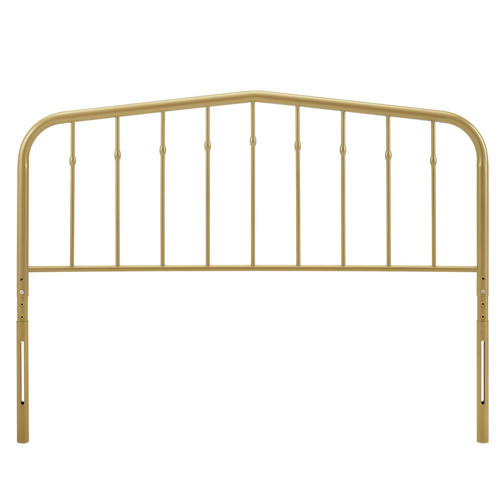 Alt View 2. Modway - Lennon Metal Headboard by Modway - Gold.