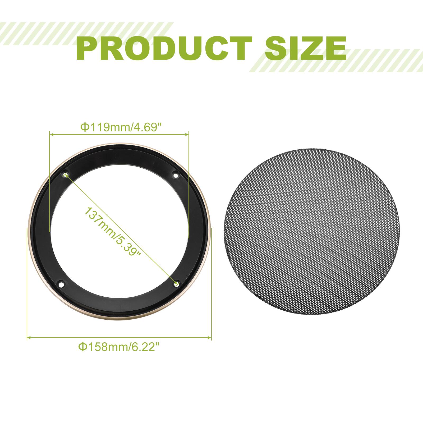 PRODUCT SIZE

- 119mm/4.69"
- 137mm/5.39"
- 158mm/6.22"