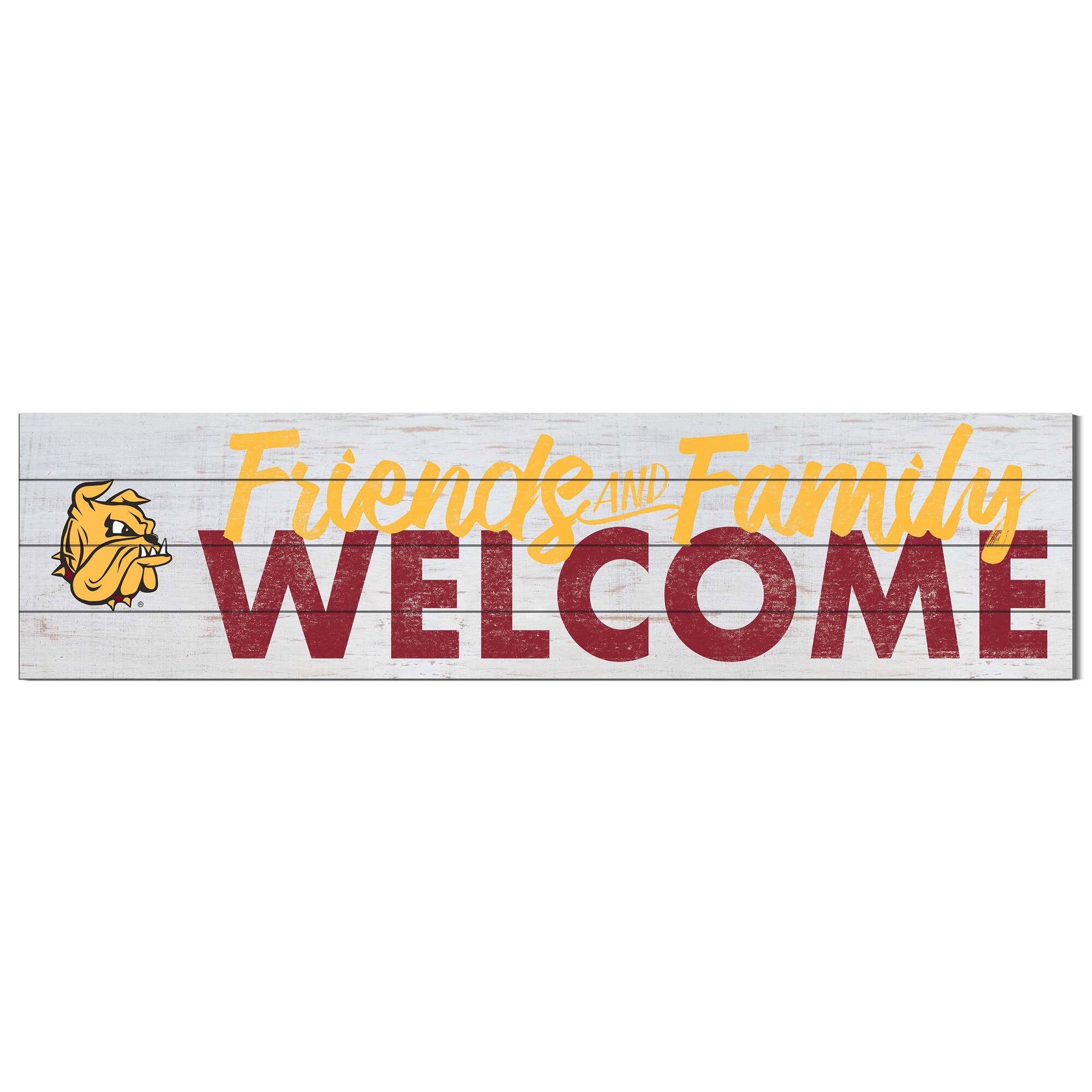 Minnesota Duluth Bulldogs 10'' x 40'' Friends & Family Welcome Sign