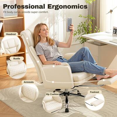 Brick Attic 500LBS Plus Ergonomic Office Chair with Footrest, Wide Brick Attic 500LBS Plus Ergonomic Office Chair with Footrest, Wide