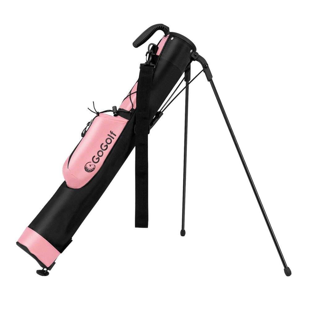 Front. Kadyn - Lightweight Golf Stand Bag for Driving Range - Pink - Pink.