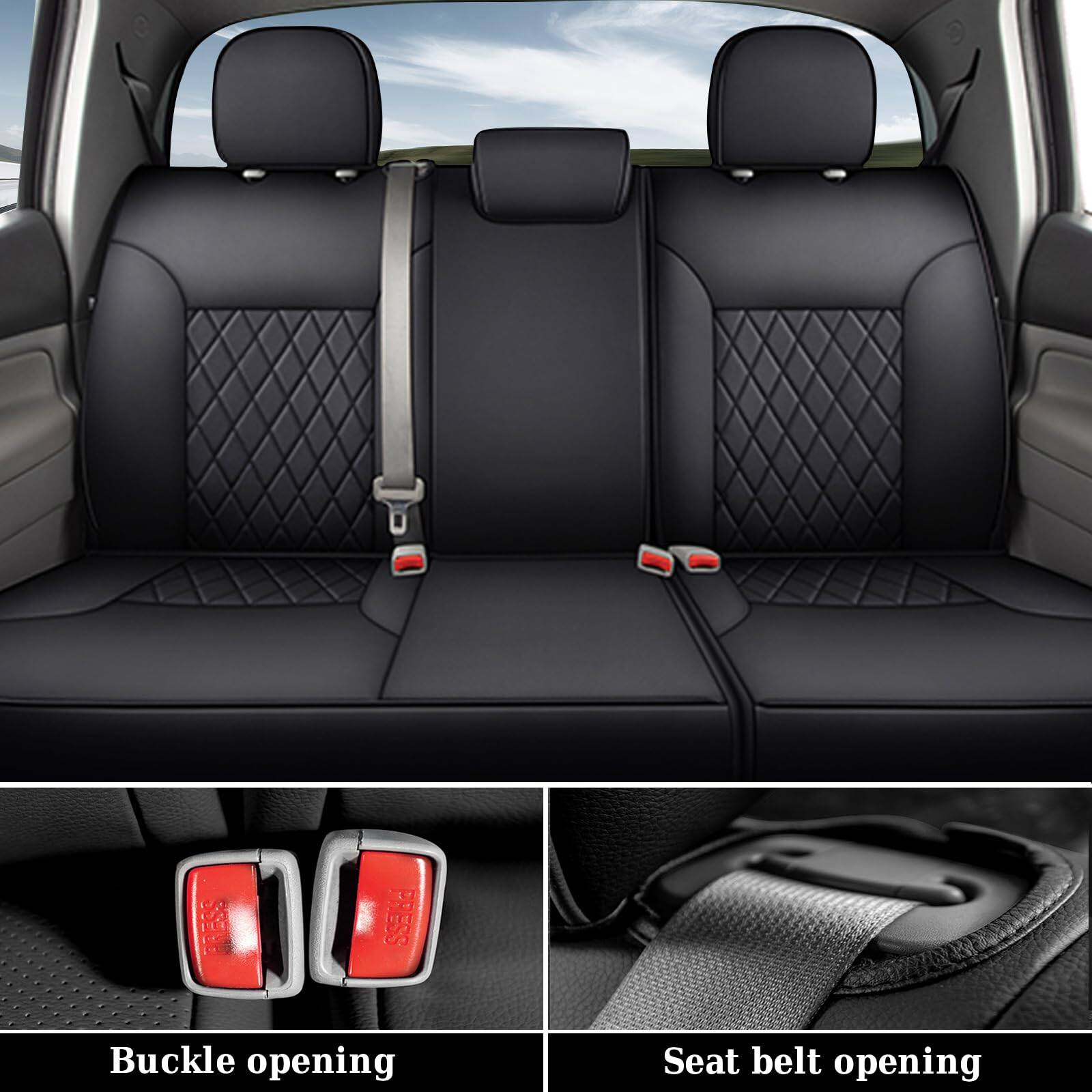 Buckle opening  
Seat belt opening