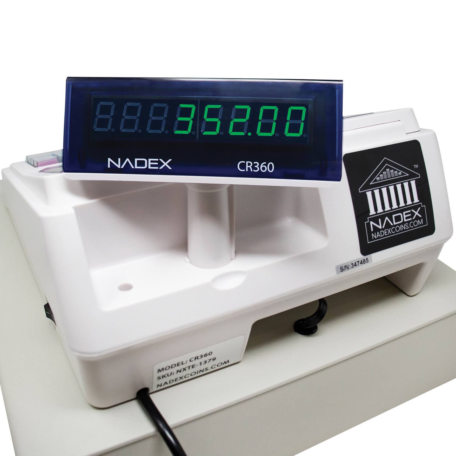 8.8.8.8.888.88  
NADEX CR360™  
NADEX S/N: 347485  
MODEL NXTE-1379  
SKU: