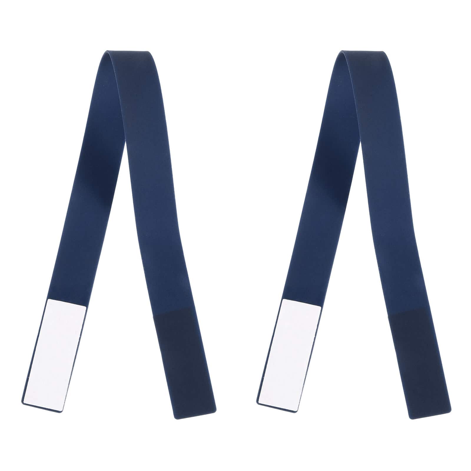 Unique Bargains - Phone Grip Strap Portable Wrist Strap Silicone Elastic Cord for Phone Case 2pcs - Midnight Blue