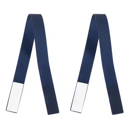 Front. Unique Bargains - Phone Grip Strap Portable Wrist Strap Silicone Elastic Cord for Phone Case 2pcs - Midnight Blue.