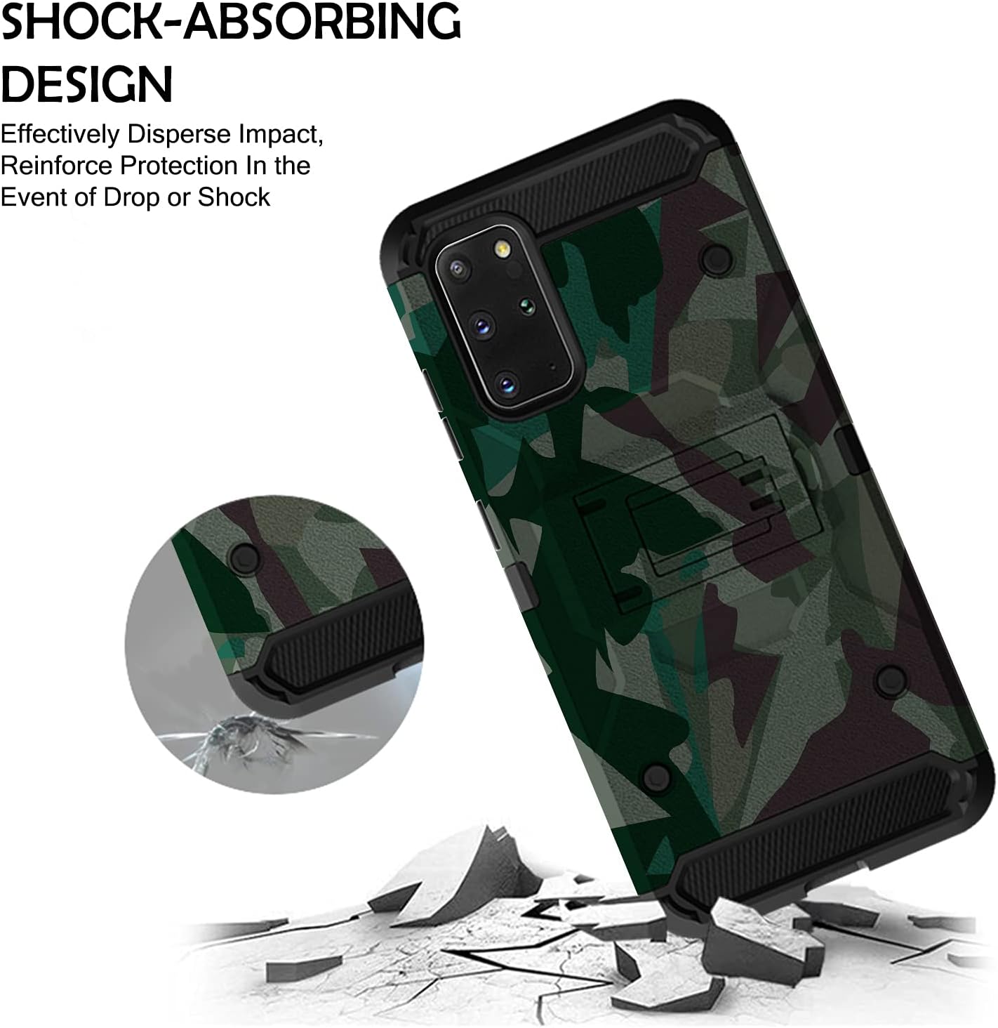 SHOCK-ABSORBING DESIGN  
Effectively Disperse Impact, Reinforce Protection In the Event of Drop or Shock