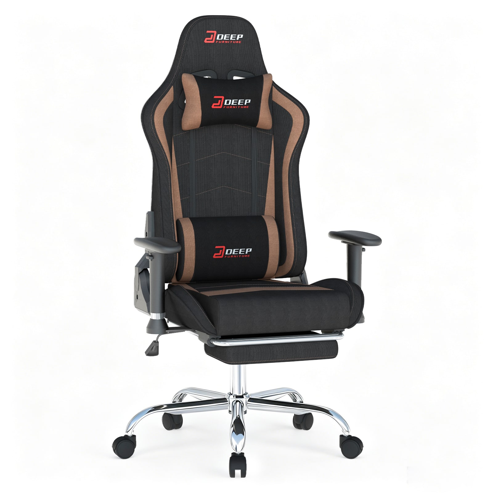 CloudRest Pro - Breathable Fabric Computer Chair with 8-Way Adjustable Armrests Ergonomic Gaming Chair - Brown price history on PriceWatchPro
