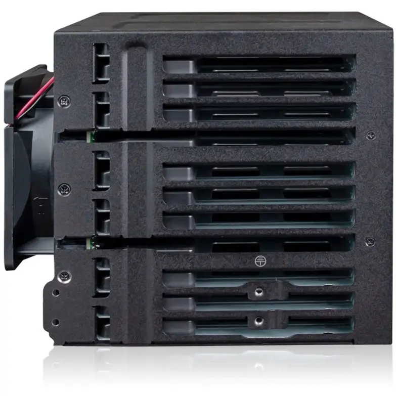 Alt View 4. Icy Dock - ToughArmor MB924IP-B Drive Enclosure for 5.25" SATA, Serial Attached SCSI [SAS] - Mini-SAS Host Interface External.