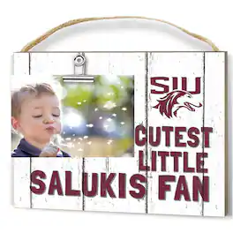Jardine - Southern Illinois Salukis 8'' x 10'' Cutest Little Weathered Logo Clip Photo Frame - White