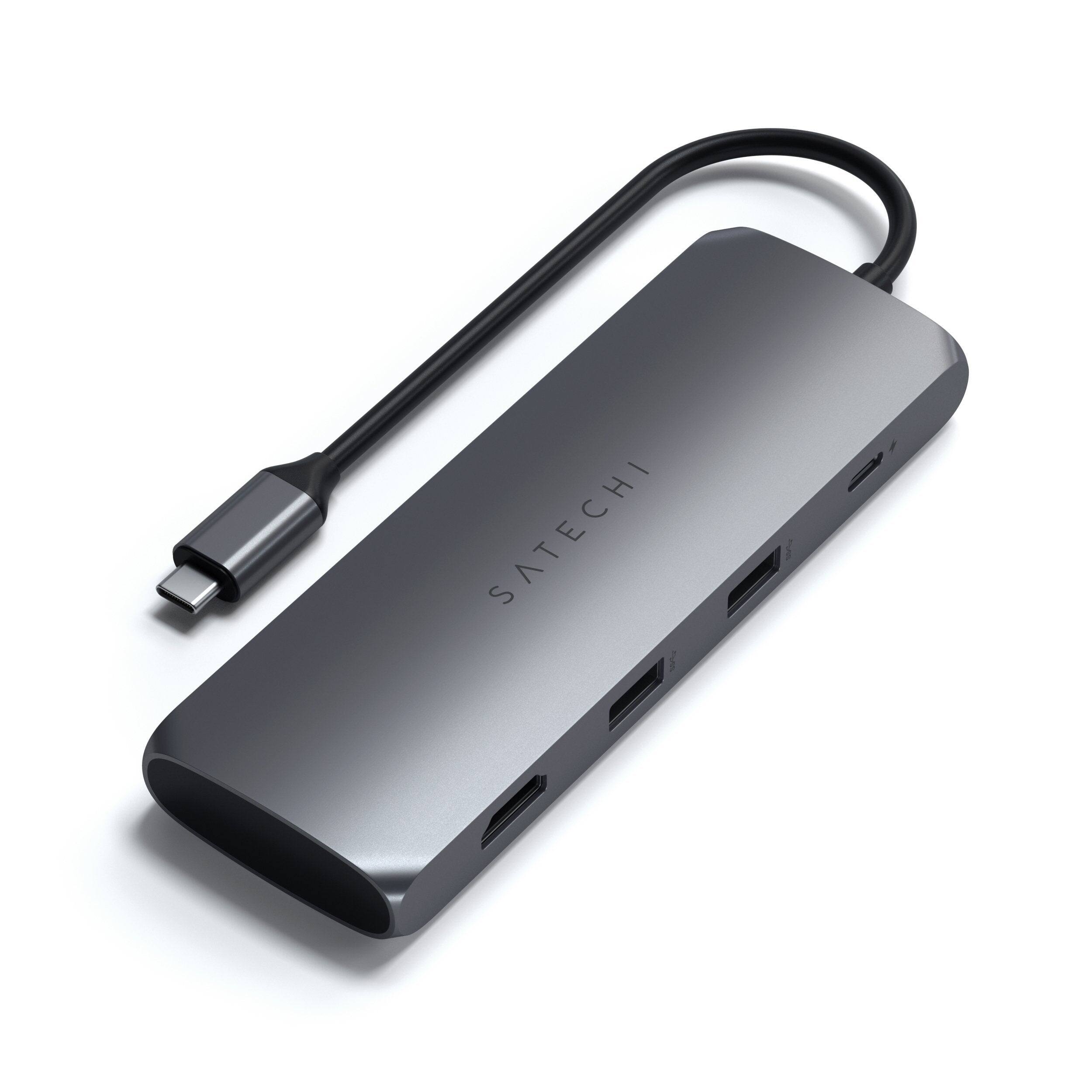 Satechi - USB-C Hub Multiport Adapter with M.2 SATA SSD Enclosure, 4K HDMI, 100W USB-C PD, 2 USB-A Data Ports - Space Gray price history on PriceWatchPro