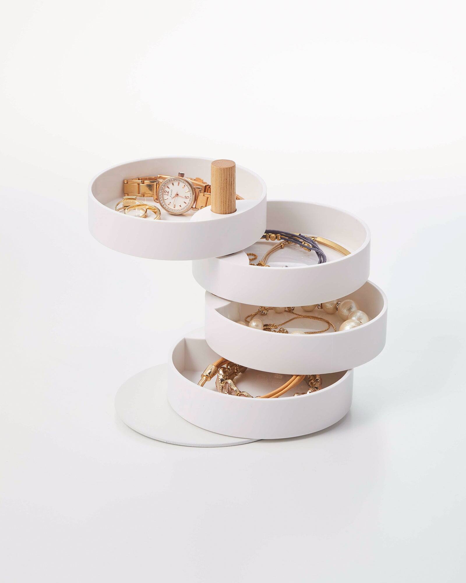 Yamazaki Home - Open Top Stacked Jewelry Organizer - White