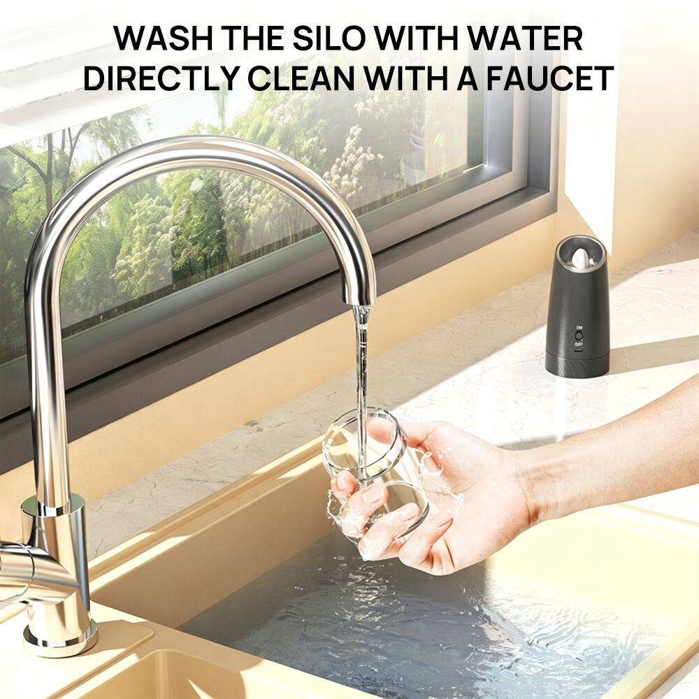 WASH THE SILO WITH WATER DIRECTLY CLEAN WITH A FAUCET