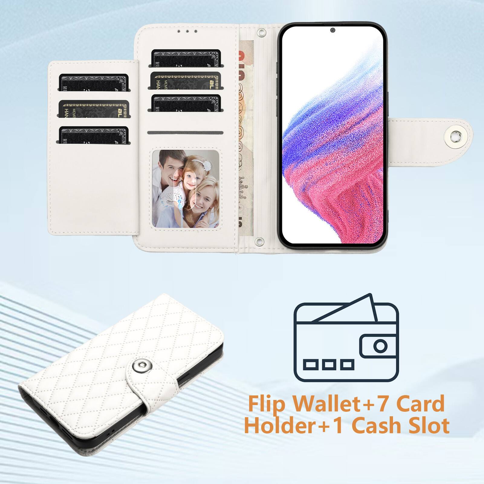 Flip Wallet+7 Card Holder+1 Cash Slot