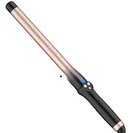 Reds Spade - Curling Wand Long Dual Hair Iron Ceramic For Adjustable Temp Professional Styling Tool For All Hair Types - 1 inch