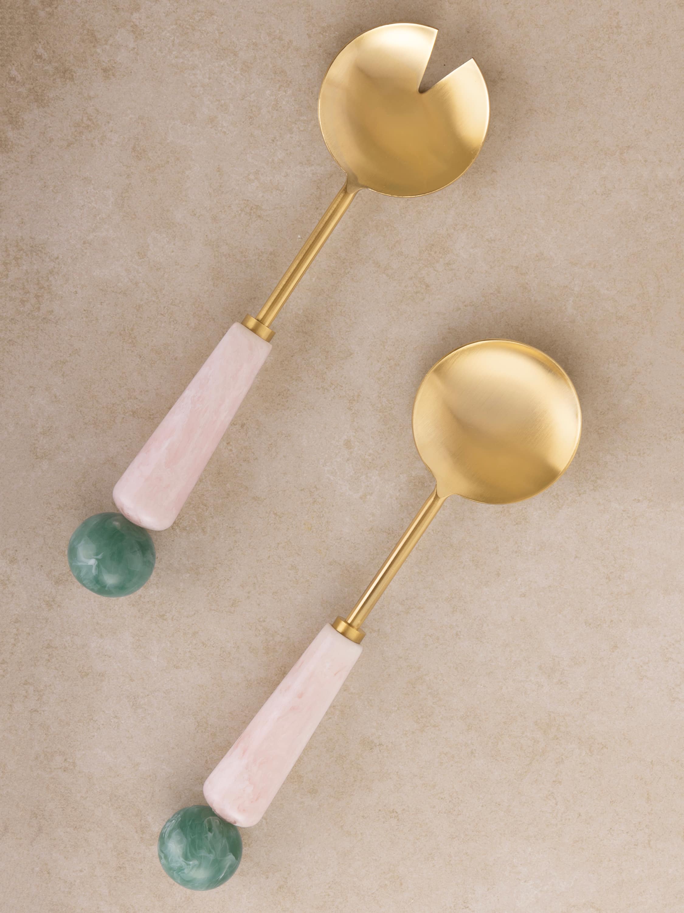 GAURI KOHLI - Copenhagen Salad Servers - Shades of pink, green and gold price history on PriceWatchPro