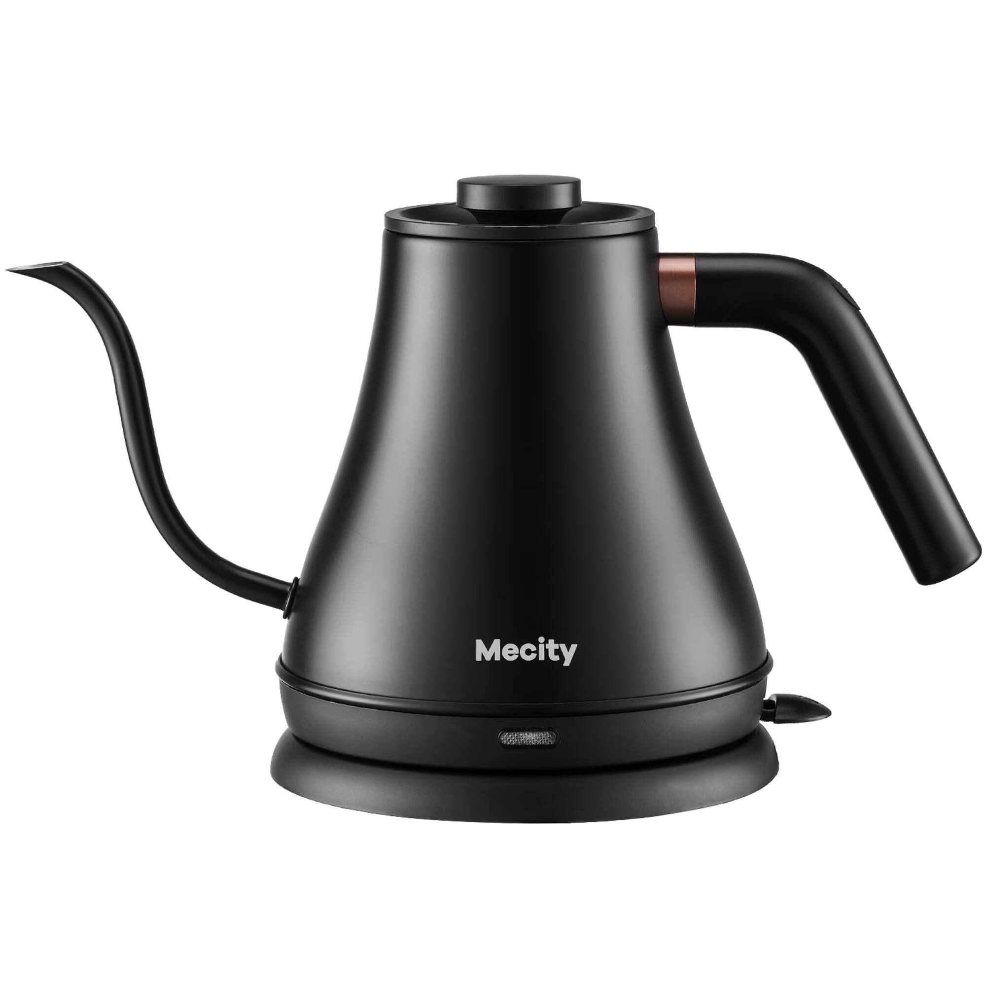 Front. Mecity - Mecity Basic Gooseneck Kettle, Stainless Steel, Fast Heating, Auto Shut Off, 0.8 L, 1000W, Black - Black.