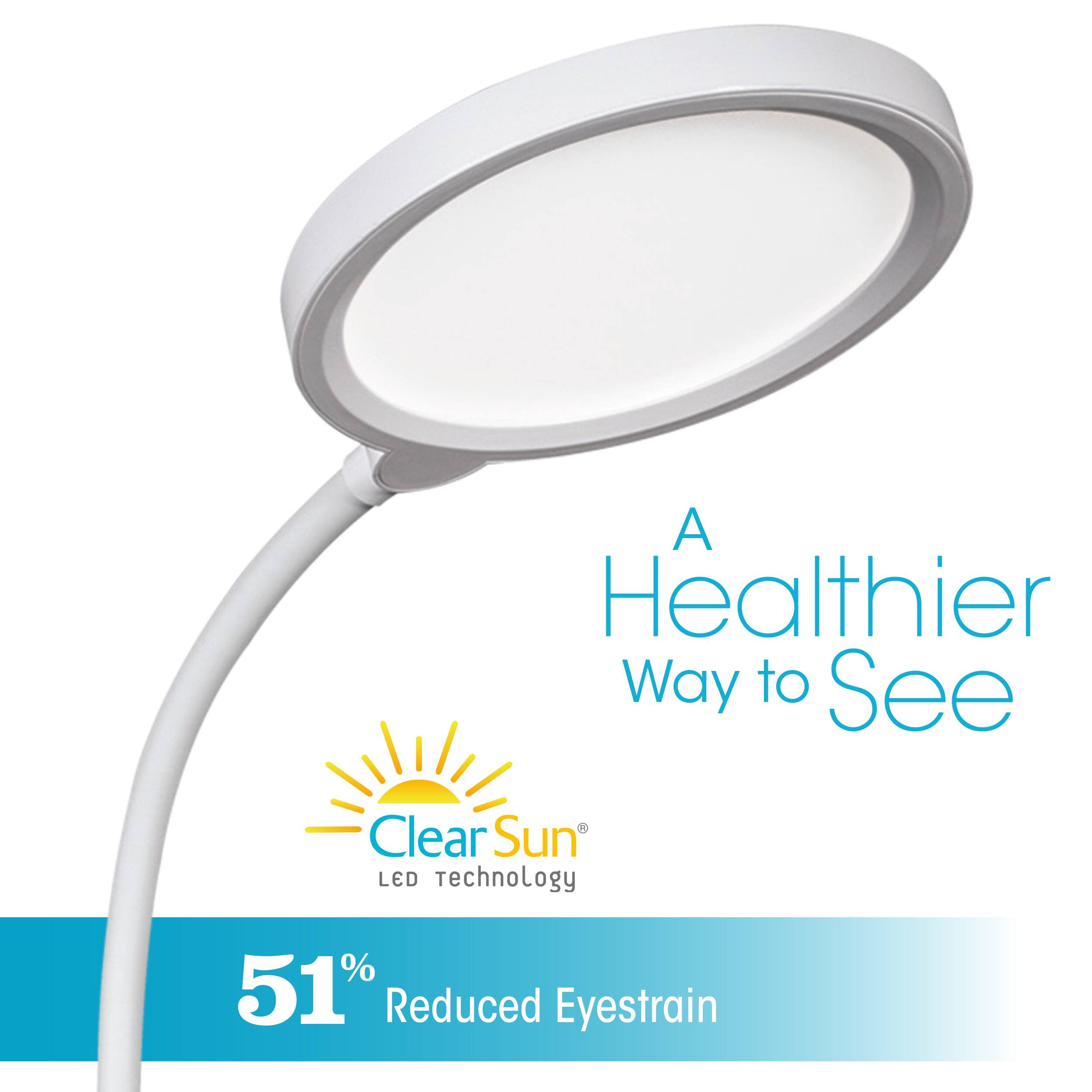 A Healthier Way to See Clear Sun LED Technology 51% Reduced Eyestrain
