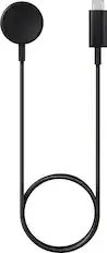 Front. Samsung - Galaxy Smart Watch Fast Wireless Charger - Black.