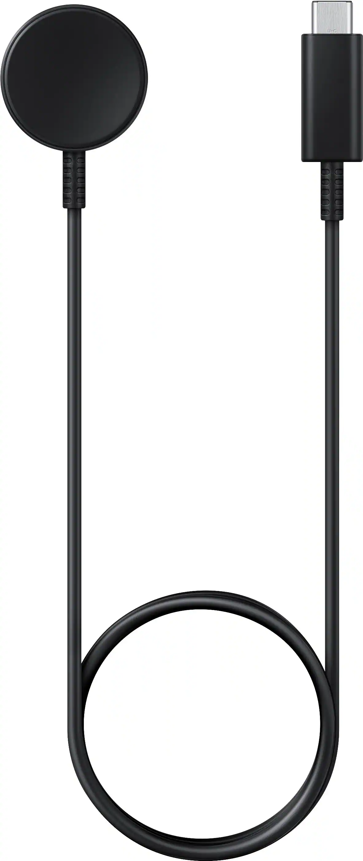 Front. Samsung - Galaxy Smart Watch Fast Wireless Charger - Black.