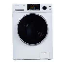 Equator - All-In-One CONVERTIBLE Vented/Ventless Combo Washer-Dryer Electric 18lb/1.9cf SANITIZE ALLERGEN - EZ 5500 CV - White