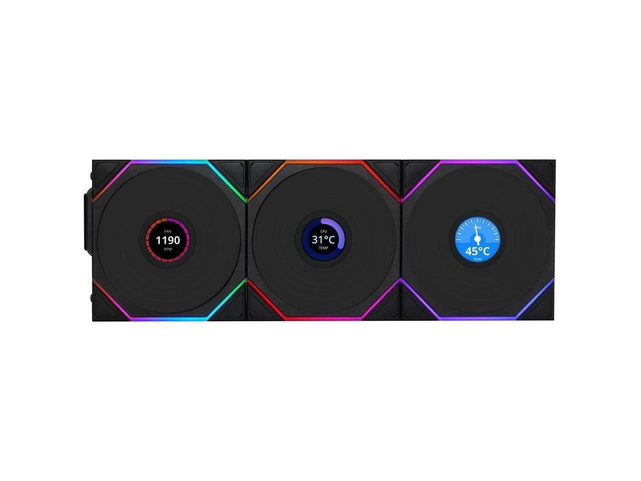 Lian Li UNI Fan TL LCD 120 Wireless LCP Fan Blade Customizable RGB