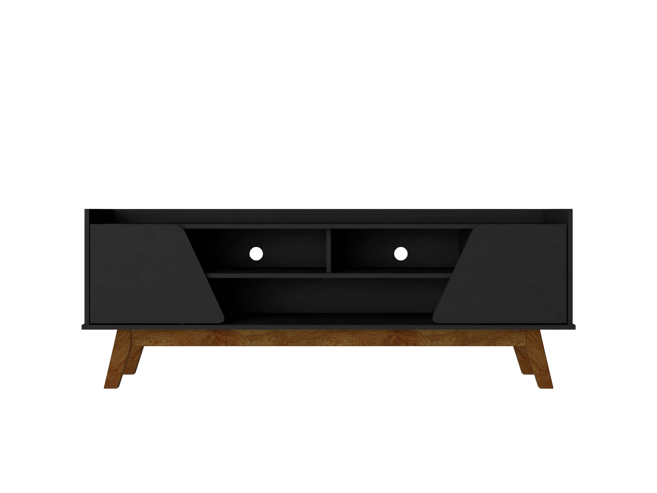 Manhattan Comfort - Marcus Mid-Century Modern 63" TV Stand - Black