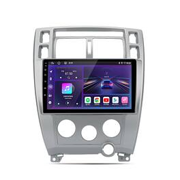 Junsun - 8Core 6+128GB Android 15 10" carplay For Hyundai Tucson 2006-2013 Car Stereo Radio GPS Navi WIFI RDS DSP SWC BT FM - Silver