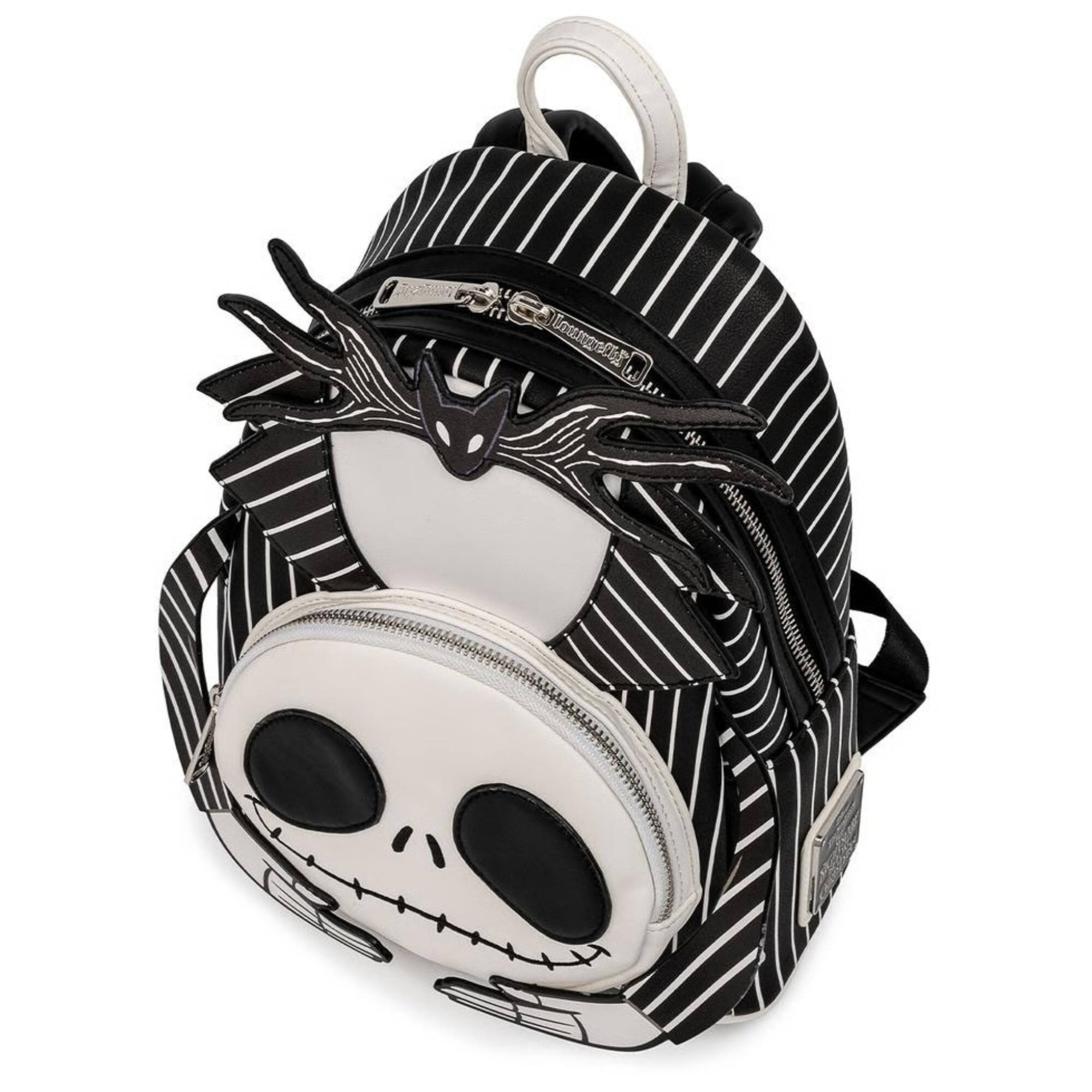 Alt View 4. Disney - Loungefly Disney Nightmare Before Christmas Headless Jack Skellington Double Strap Shoulder Bag - Multicolored.