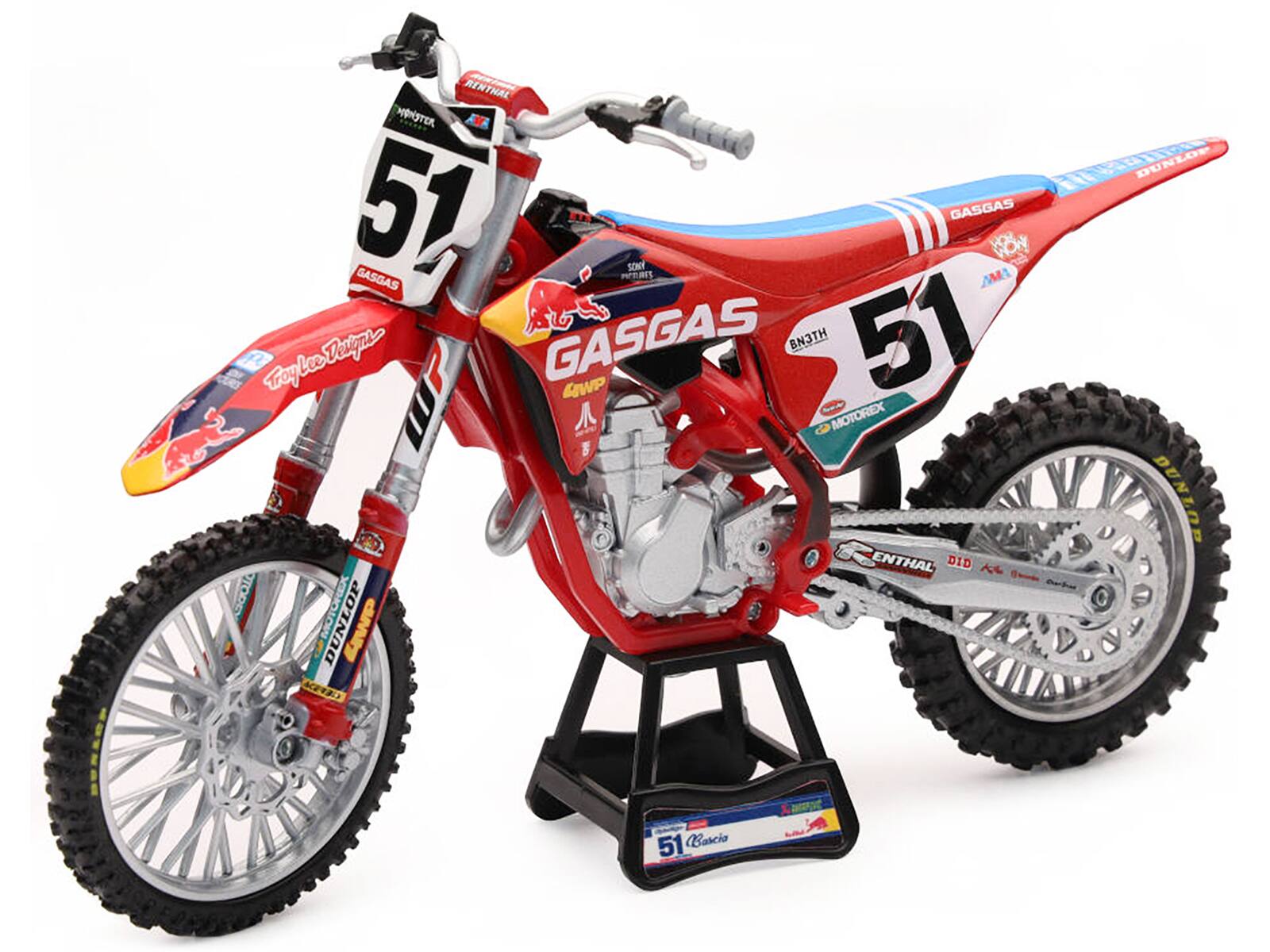 BUNSON RENTHAL  
MHSTER  
51  
GASGAS  
Troy Lee Designs  
GASGAS  
AWP  
51  
MOTOREX  
ENTHAL  
DID  
DUNLOP  
LINP  
ACETAO  
51  
Bascia  
DUNLOP