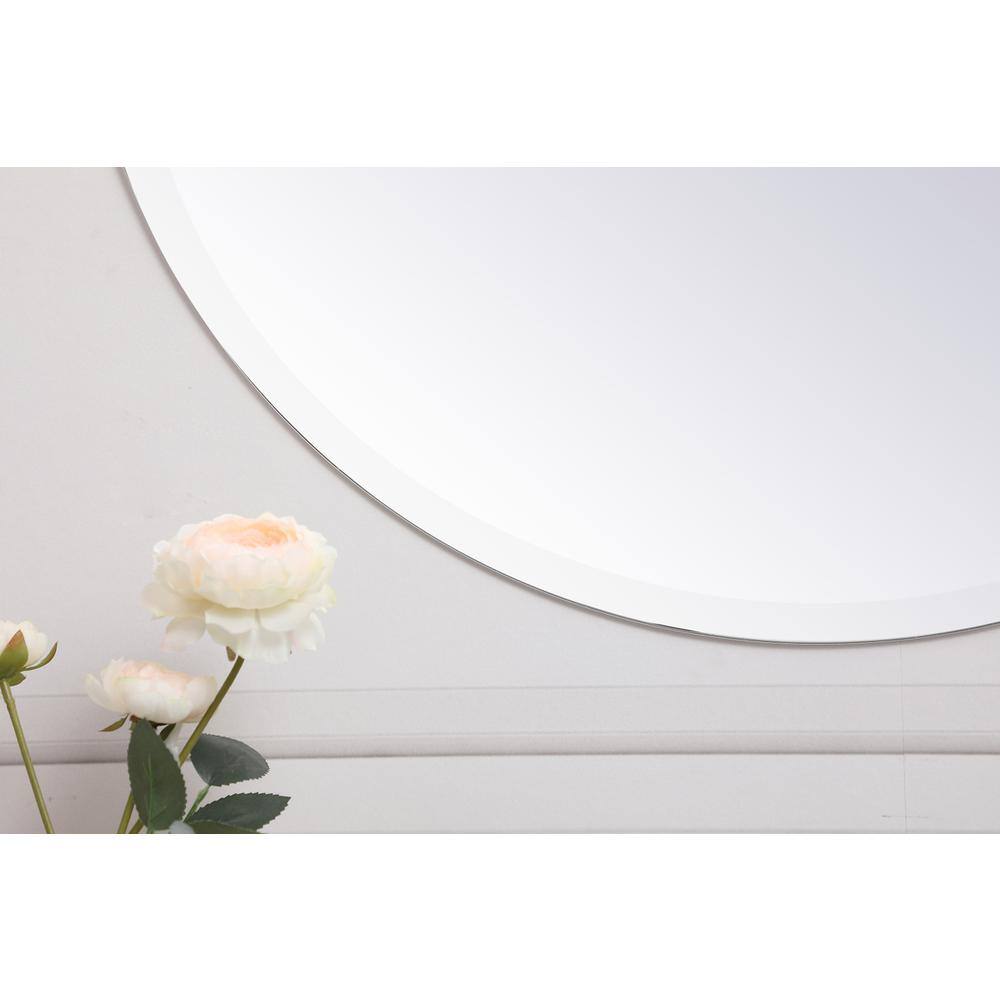 Alt View 1. Elegant Decor - Gracin Round Mirror 28 inch in Clear - Clear.