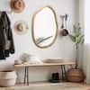 Front. PAIHOME - Irregular Wall Mirror Decorative, Asymmetrical Mirror for Wall Decor, Wavy Accent Mirrors for Bathroom Bedroom 32"x22".