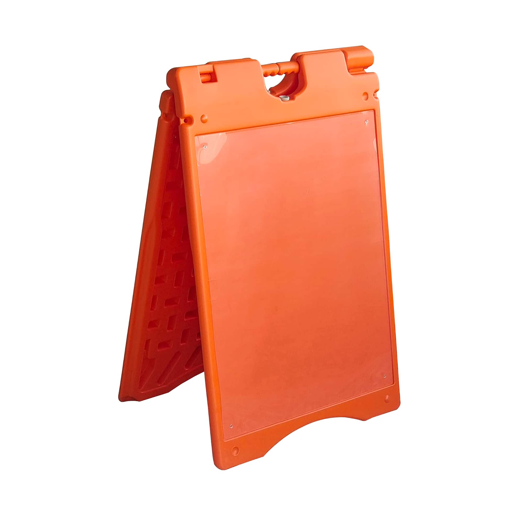 Jumbl - A Frame Sandwich Board – 22 x 28” Display Sidewalk Sign with PVC Sign Protector - Orange