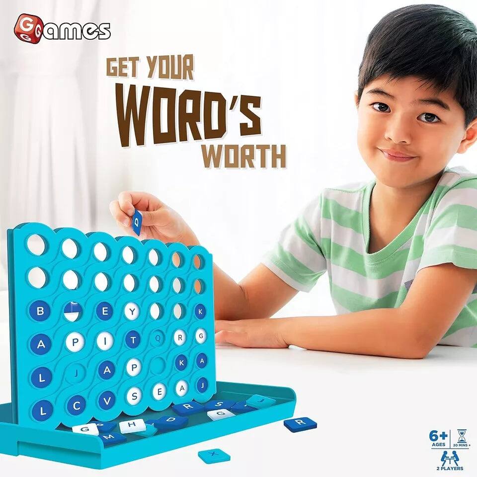 G ames G GET YOUR WORD'S WORTH E Y K A P I T Q R G L L J G A V - M P S H K A E R 6+ + AGES 20 MINS 2 PLAYERS