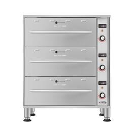 Koolmore - Three-Drawer Commercial Free Standing Warming Drawer in Stainless-Steel (KM-WD-M3) - Silver