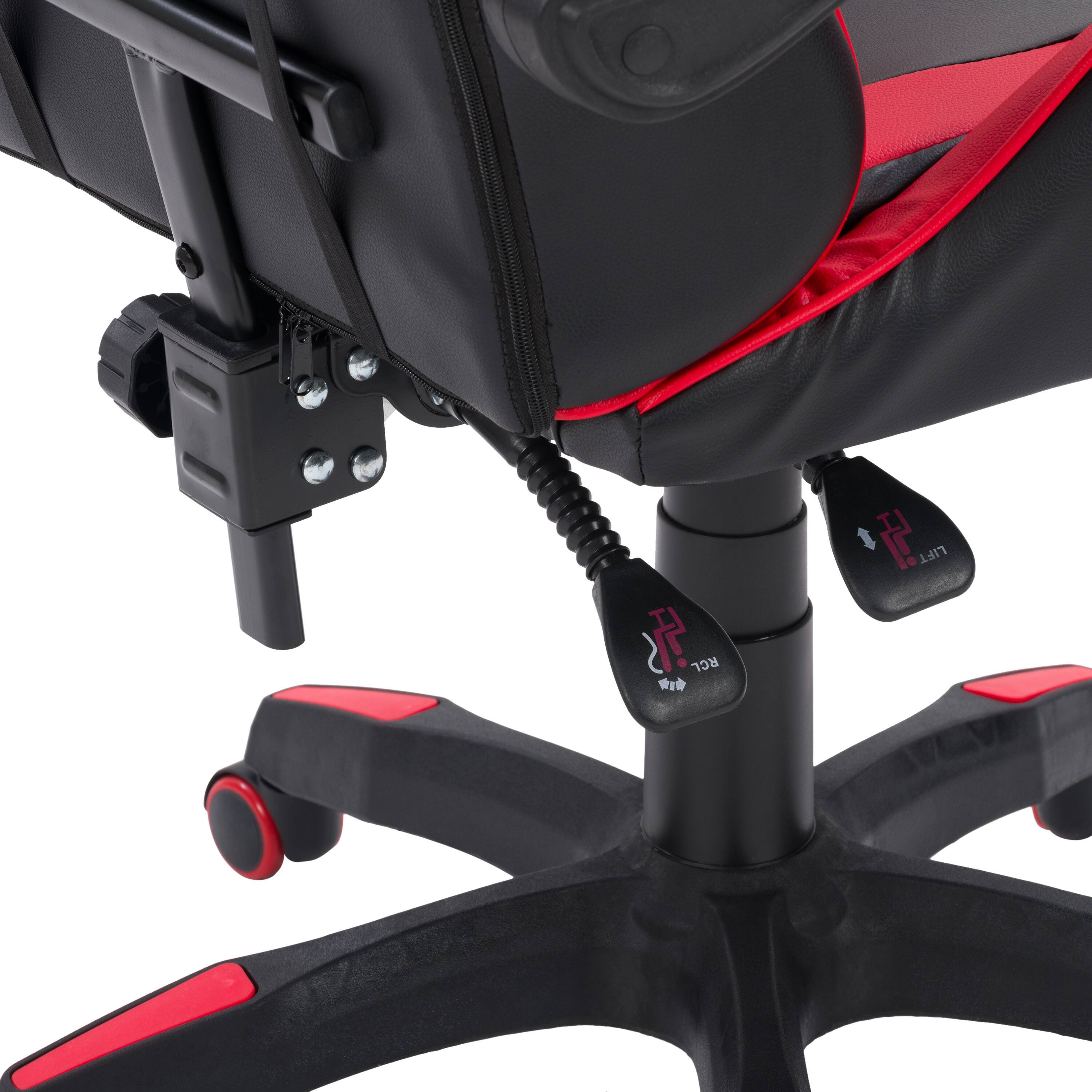 Alt View 18. CorLiving - Ravagers Gaming Chair - Black and Red.