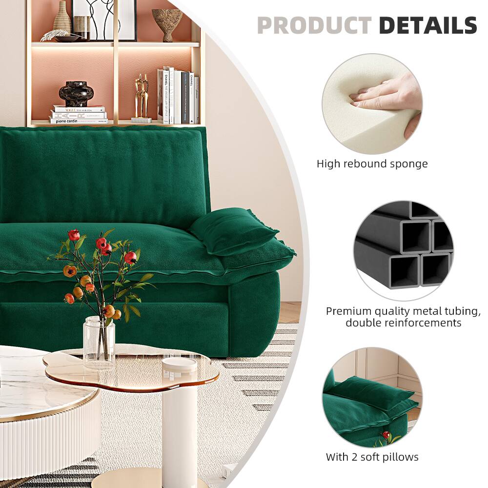 PRODUCT DETAILS

- High rebound sponge
- Premium quality metal tubing, double reinforcements
- With 2 soft pillows