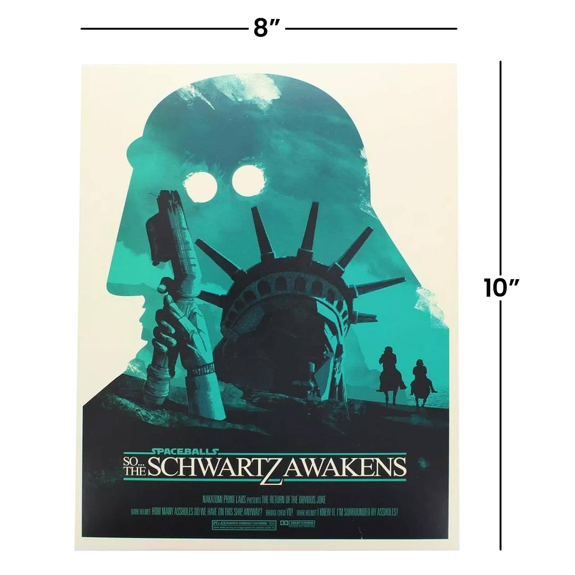 8" 10" SPACEBALLS SO... THE SCHWARTZ AWAKENS NAKAUM PRINT LABS PRESENTS THE RETURN OF THE SUVERIS HOW MANY ASSHOLES DO WE HAVE ON THIS SHINY ANYWAY? BOY, I'M SURROUNDED BY ASSHOLELS!