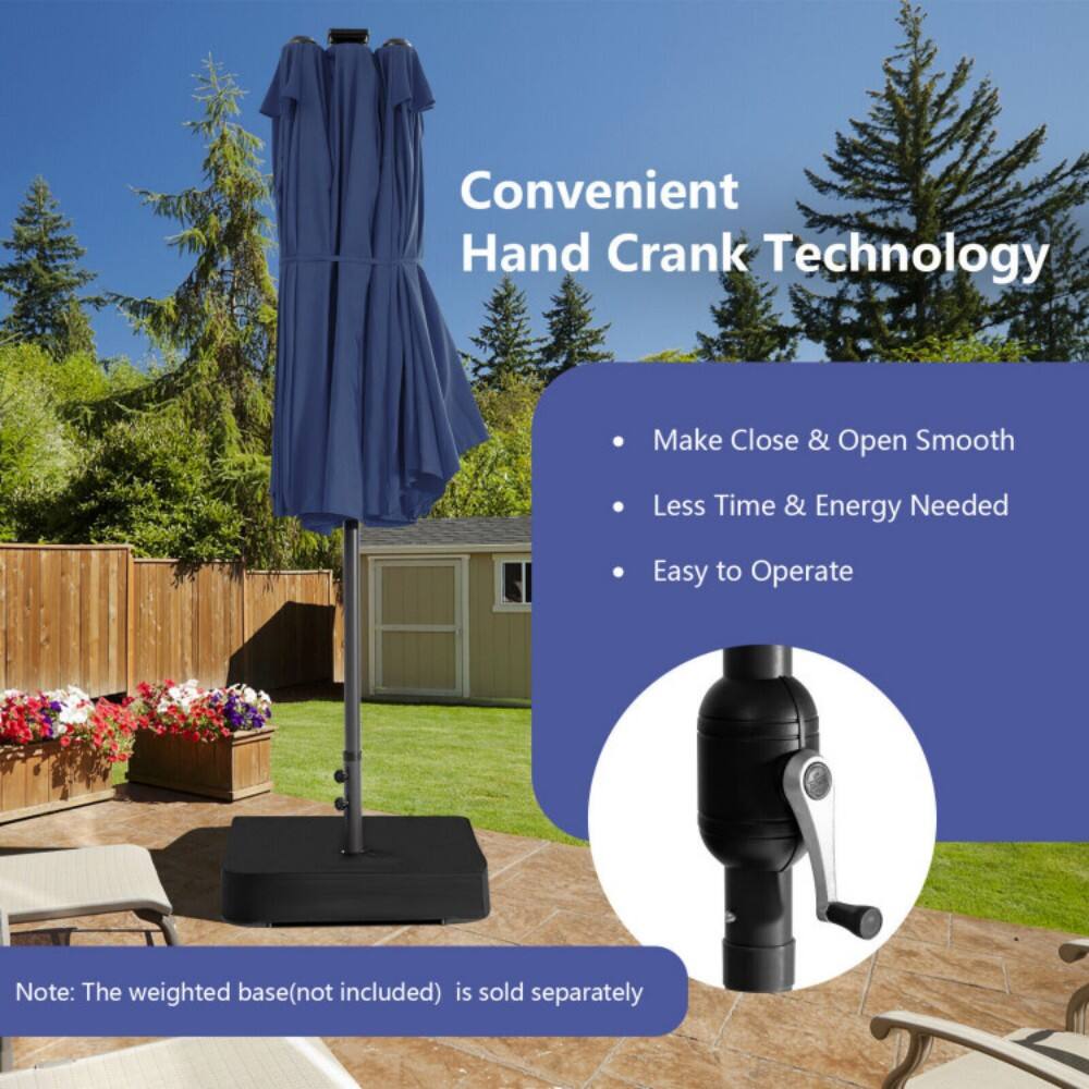 Convenient Hand Crank Technology

- Make Close & Open Smooth
- Less Time & Energy Needed
- Easy to Operate

Note: The weighted base (not included) is sold separately