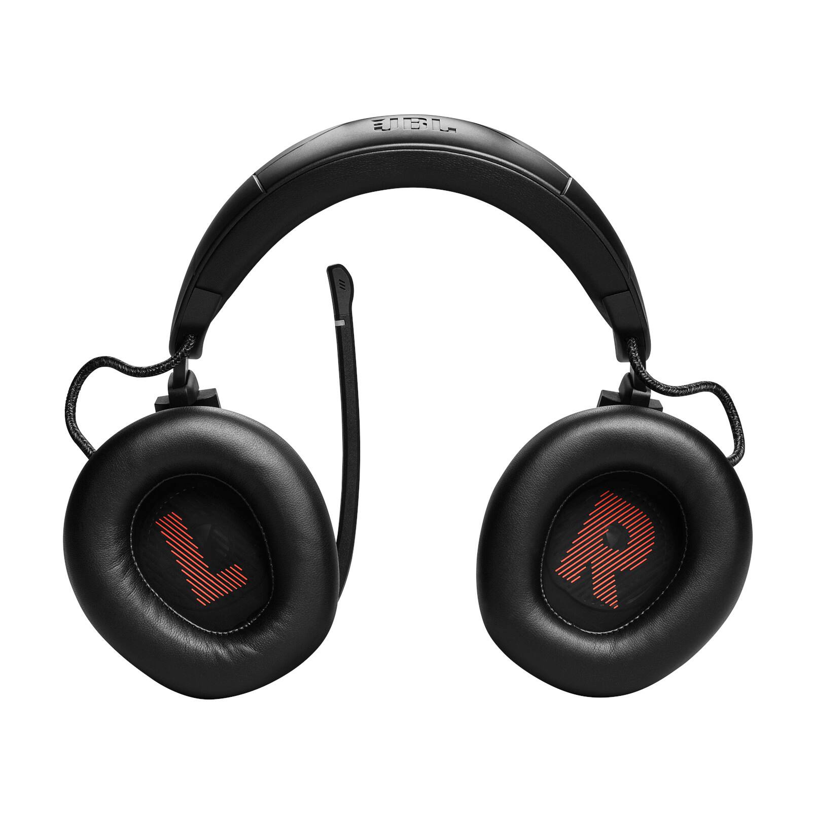 Alt View 4. JBL - Quantum 910X Wireless over-ear gaming headset with detachable boom mic - Black.