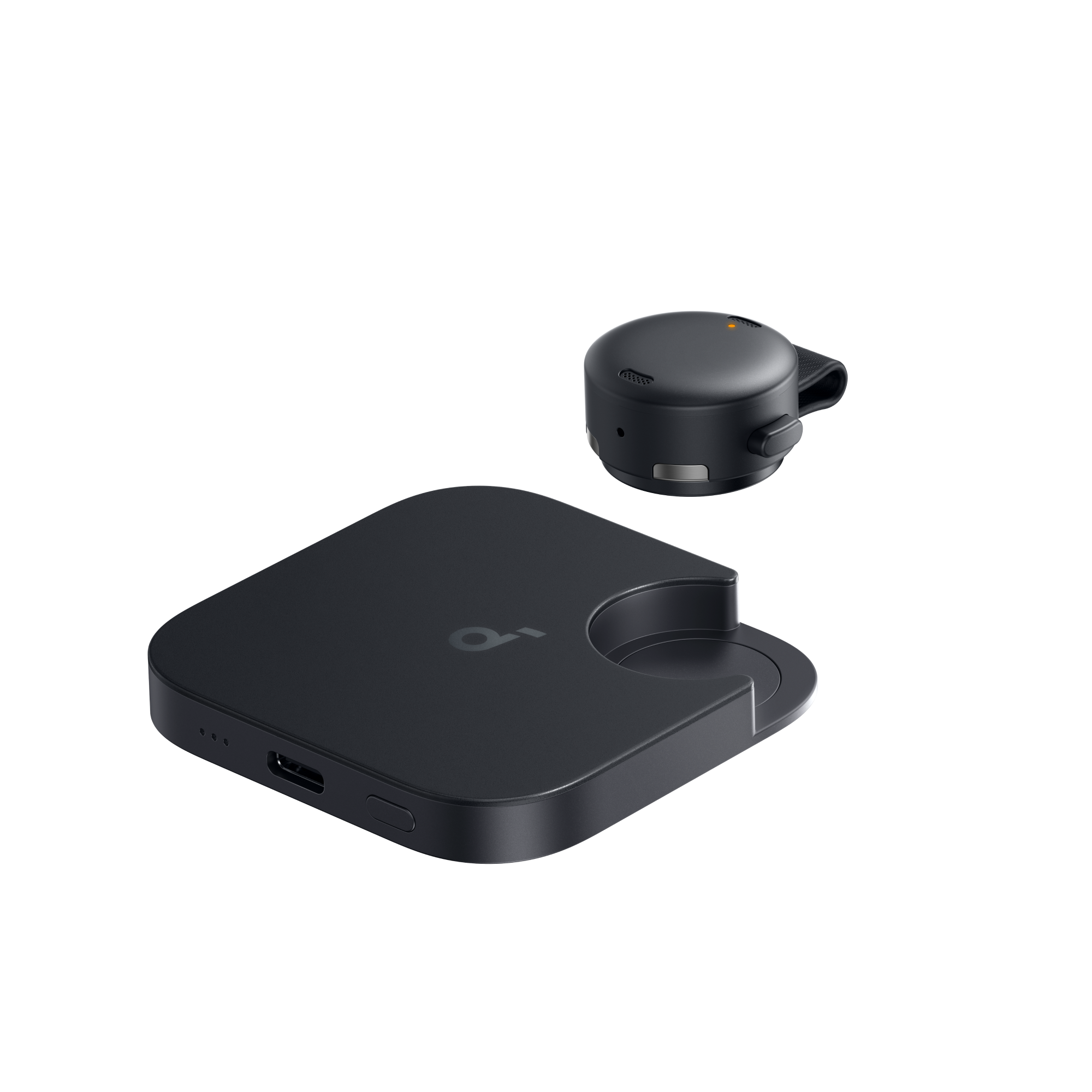 Angle. Soundcore - Work, Portable AI Voice Recorder, Note Taker, Transcription, & Summarization, 6-Month Pro at No Charge, 8GB (No Display) - Black.