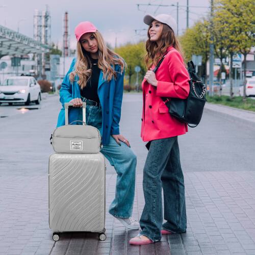 Alt View 7. Winado - Luggage Sets 3 Piece PP Hardshell Carry on Suitcase with Bags Lightweight Suitcase Sets with Spinner Wheels TSA Lock - Grey.