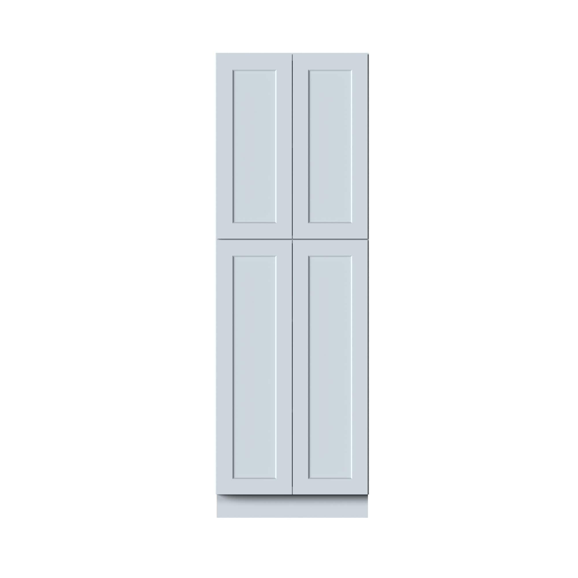 Boyel Living - Pantry Cabinets 90.Wx27in.H Ready to Assemble Kitchen Cabinets 4Doors HDF Door - DOVE GRAY